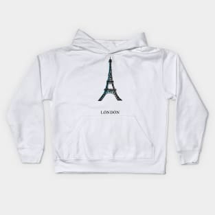 London Paris UK France Kids Hoodie